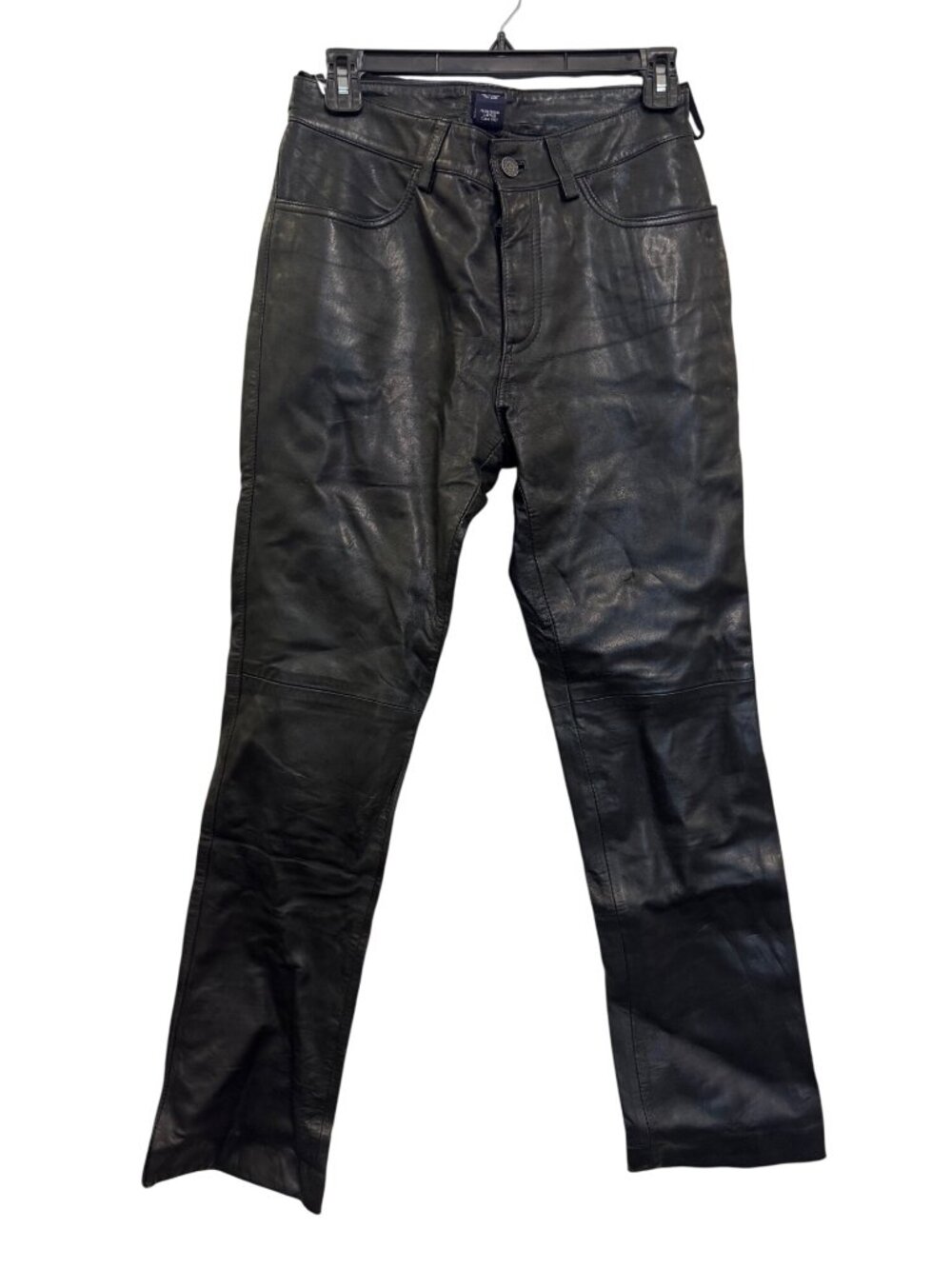 Vintage Gap Black Genuine Leather Pants Womens Size 2 Professional Clean Only